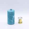 wholesale 100ml cosmetic glass spray container cylinder blue empty perfume bottle